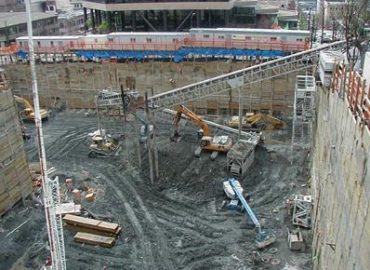 IDX tower cleanup - large construction site