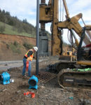 Phase II subsurface investigation heavy equipment