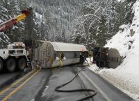 Tanker Spill in mountains