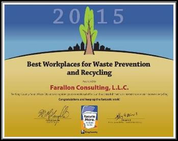 Farallon Best Workplaces Certificate