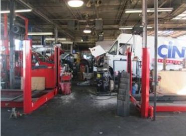 Photo of a truck servicing facility